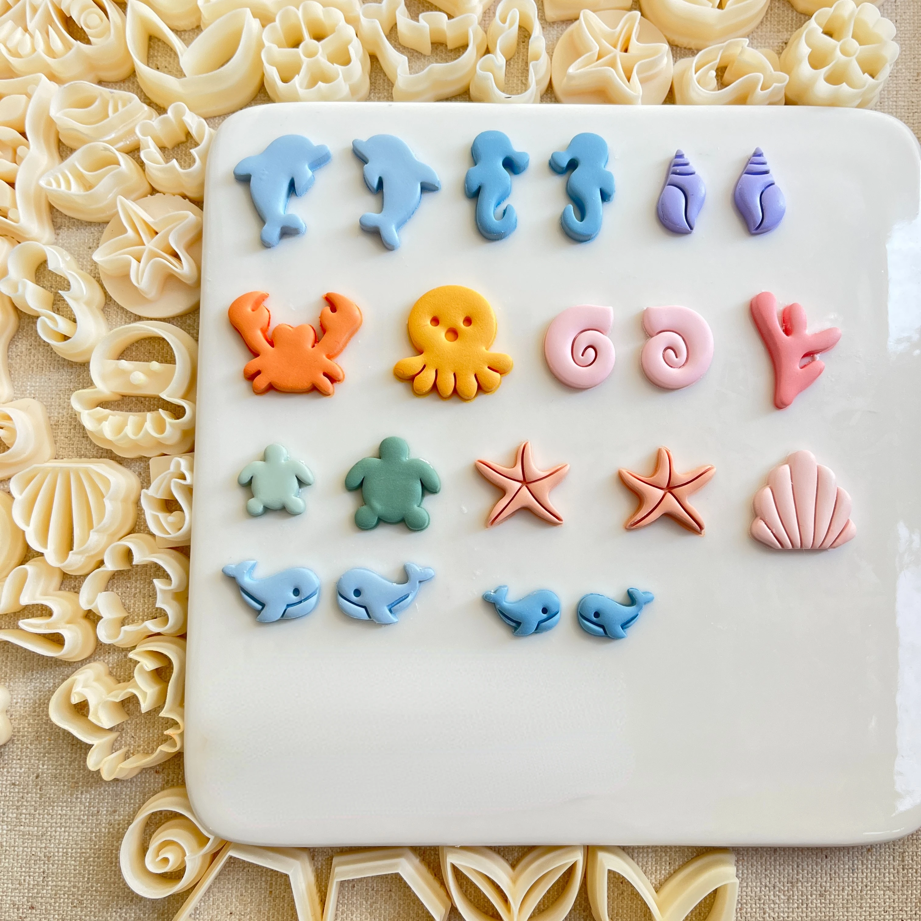 NewMiniOceanAnimalSoftPolymerClayCutterSummerBeachEarring