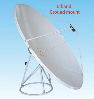 Antena Parabolica Satelital Banda C AibiTech 240cm sin LNBF