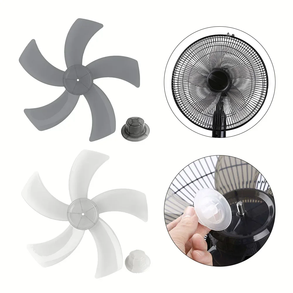 Fan Leaves Fan Blade 18inch 1pc Five Leaves Replacement Nut Cover Home Improvement Accessories