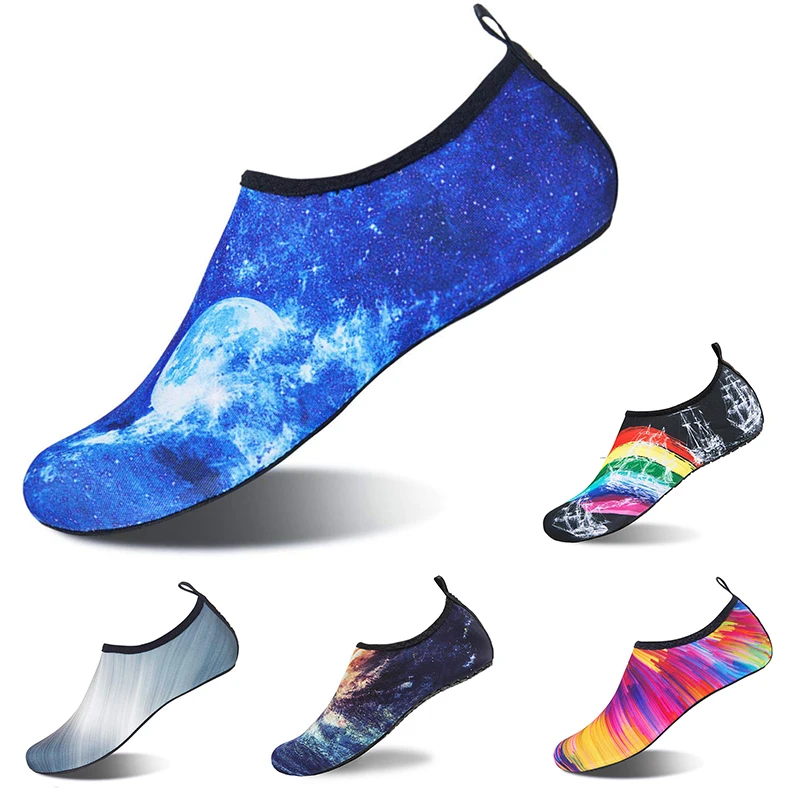 Unisex Outdoor Portability Aqua Shoes Couples Vacation Beach Barefoot Thin Soled Swimming Shoes Indoor Fitness Yoga 34-49