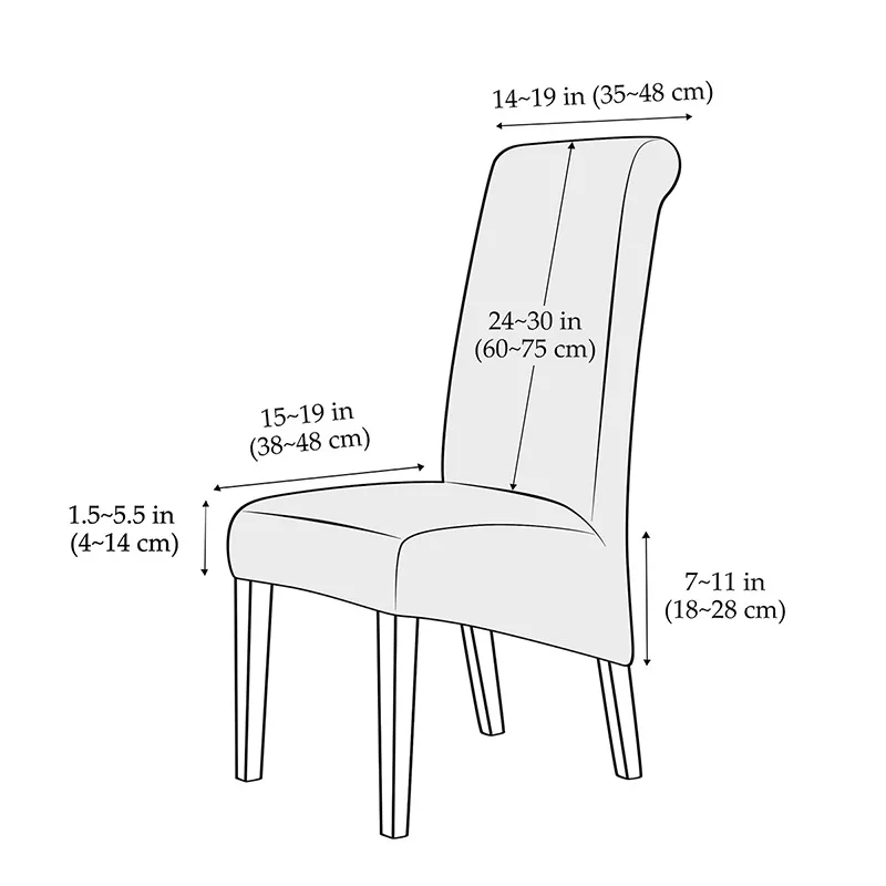1 PC High Back XL Size Chair Cover Silver Fox Velvet Fabric Stretch Chair Covers For Home Dining Room Wedding Hotel Banquet 2