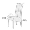 1 PC High Back XL Size Chair Cover Silver Fox Velvet Fabric Stretch Chair Covers For Home Dining Room Wedding Hotel Banquet 2