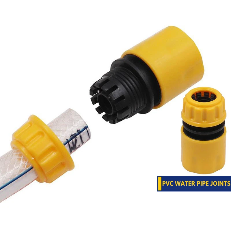 

Realmote 1pc Plastic Style Quick Connect Water Pipe Connector PVC Water Pipe Connector Yellow Water Pipe Tool Accessories