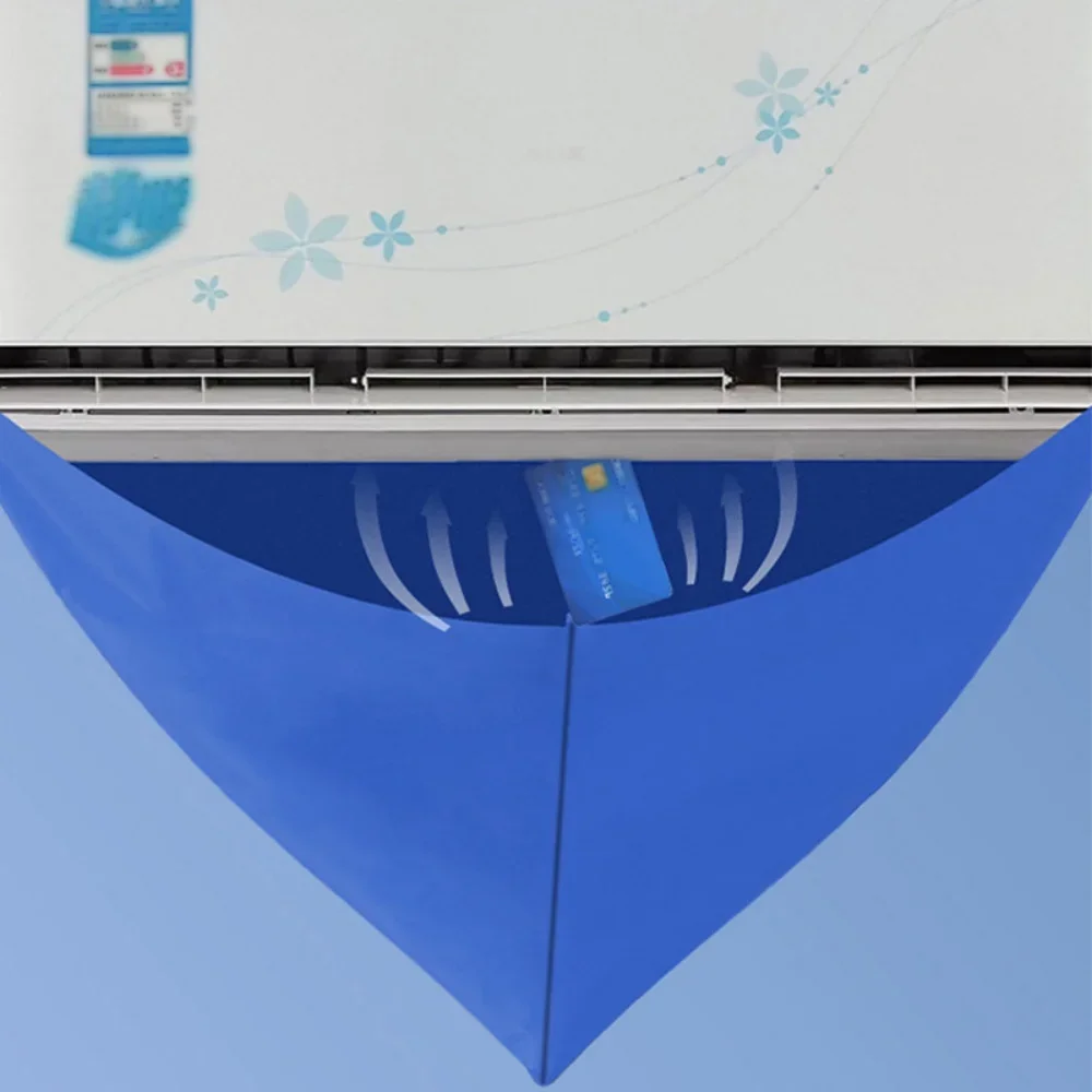 Air Conditioning Cover 100cm Air Conditioning Cleaning Cover Bag PVC Thickened Cleaner Water Pipe Home 1-1.5P Split Hanging Air Conditioner Tools