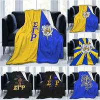 Sigma Gamma Rho 1922 Throw Blanket Ultra Soft Warm Lightweight Blanket for Home Office Flannel Fleece Anti-Pilling Bedspreads 1