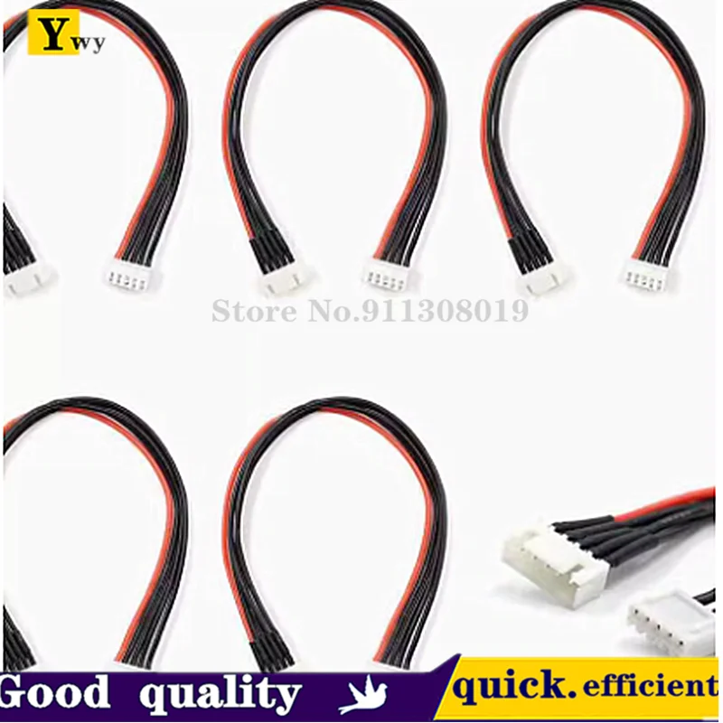 Model aircraft lithium battery balanced charging cable 1S-17S charger 20AWG silicone cable 20/30/50CM male female double-ended aircraft battery charging cable