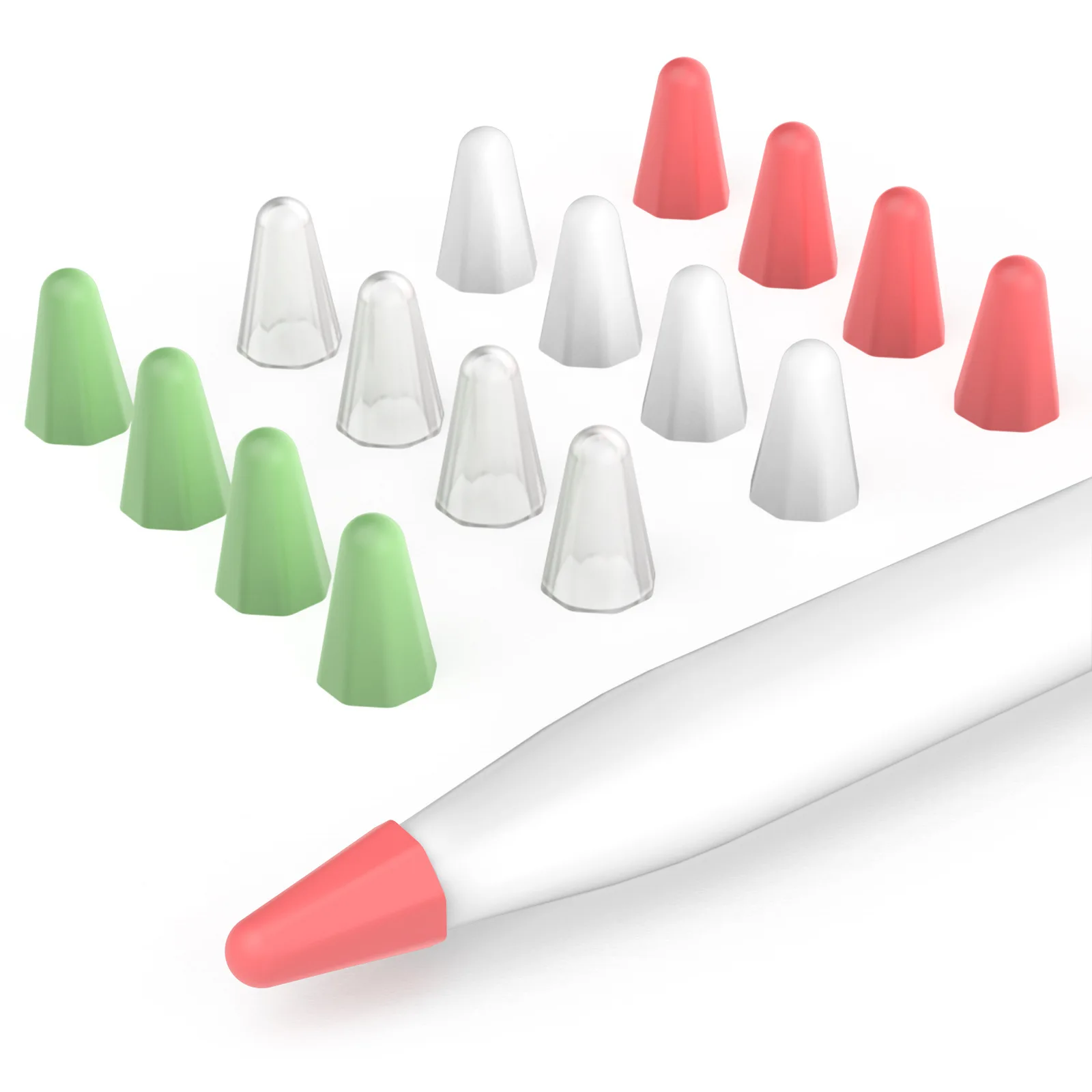 Manicotti Con Pennino In Silicone Da 16 Pezzi Compatibili Con Apple Pencil 1/2 Custodia Protettiva Antiscivolo Per Apple Ipad Pencil 1St 2Nd Gen