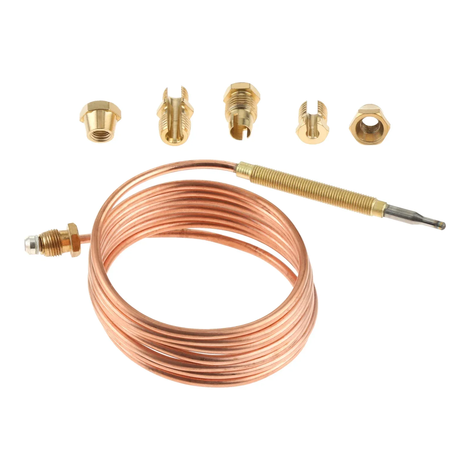 5pcs/1set Universal 60/90/150cm Gas Thermocouple Valve with Five Fixed Parts Gas Appliance for Oven Cooker Hot Water Boiler 6