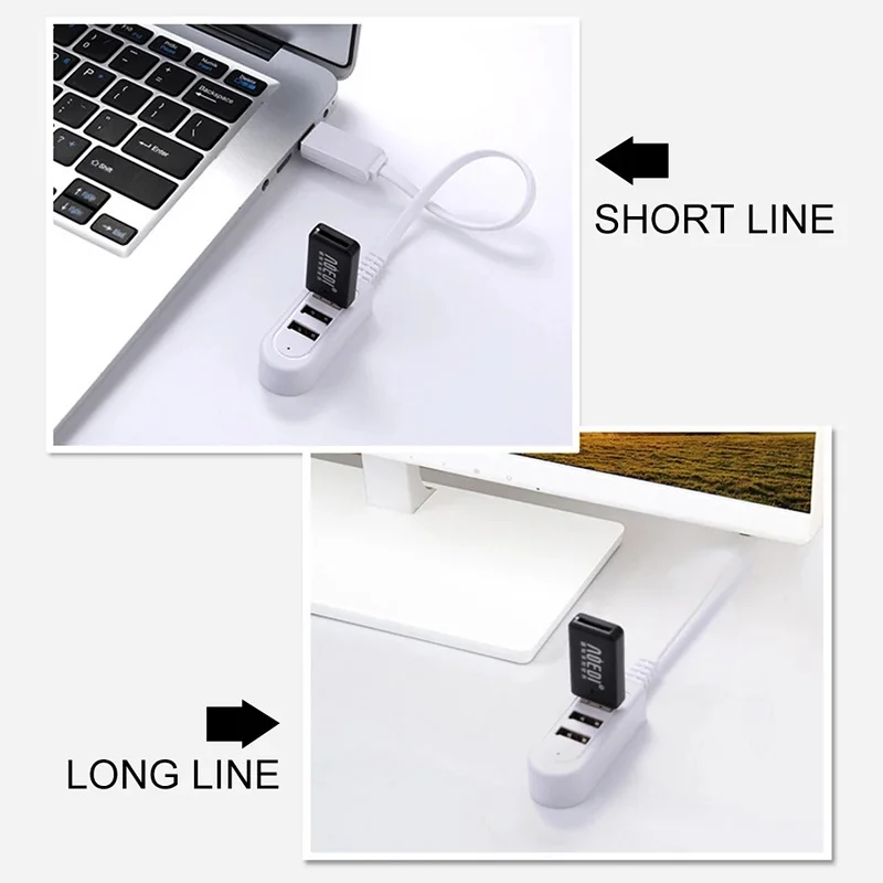 3A 미니 3 ln 1 USB 분배기 변환기 올인원 소켓 다기능 충전기 변환기 USB 포트 허브 디지털 데이터 액세서리