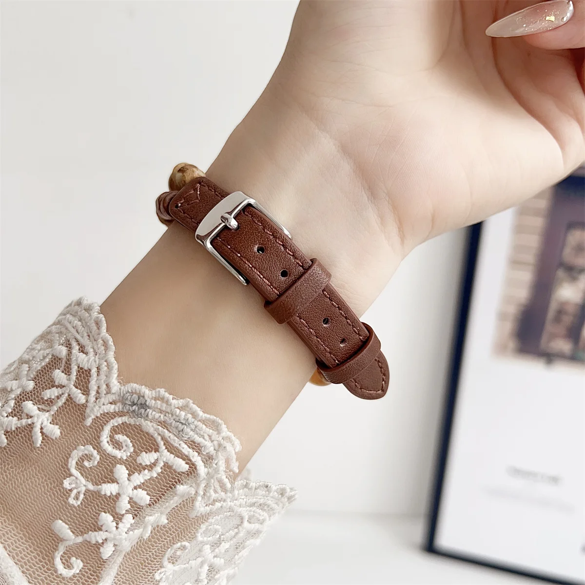 Watch Band For iWatch 42/44/45/46/49mm 38/40/41mm PU leather Fashion Watch Strap for Watch Series Ultra2 Series 10/9/8/7/6/5/4/3/2/1_voghion.com