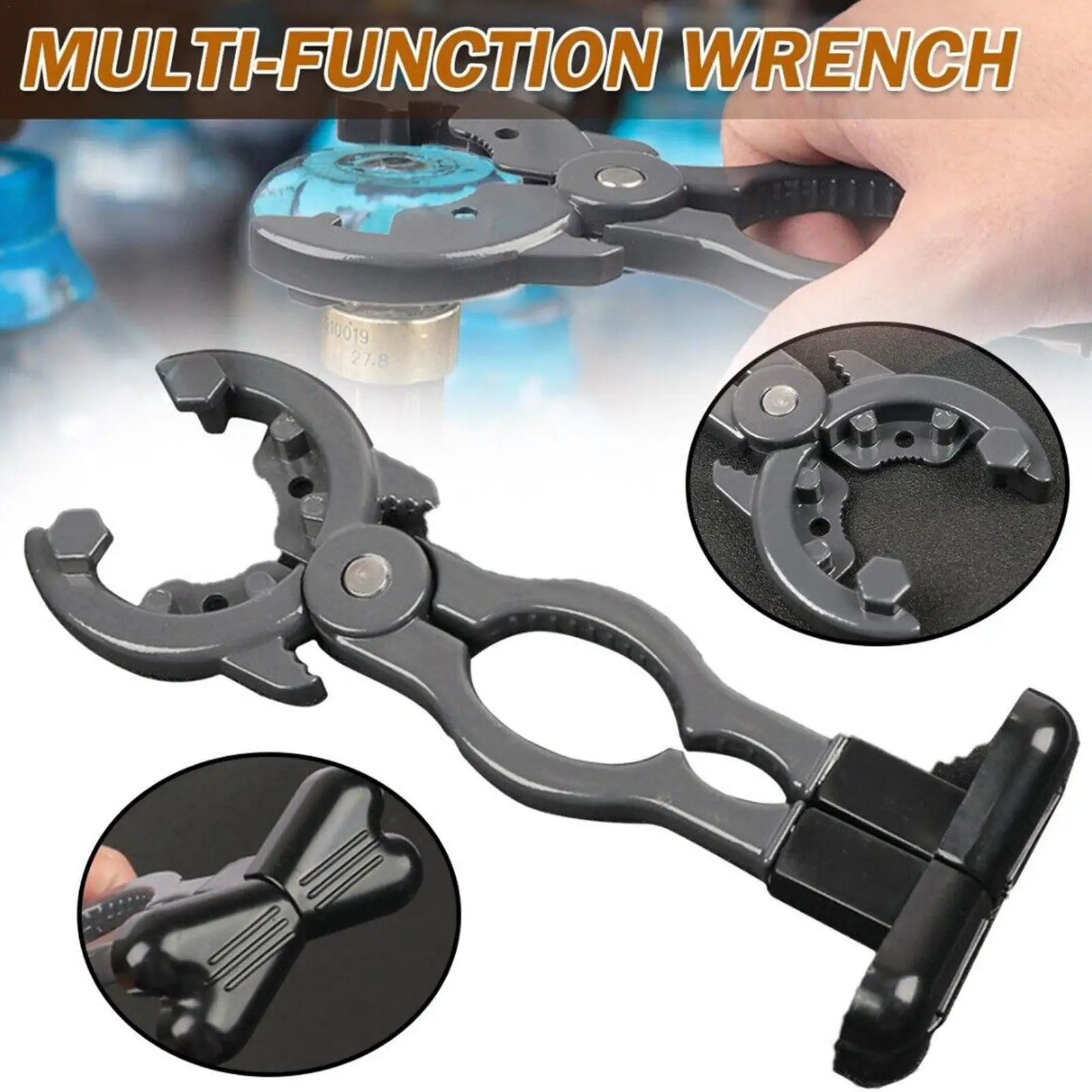 3 in 1 Gas Tank Pressure Reducing Valve Wrench Spanner Hand Tools