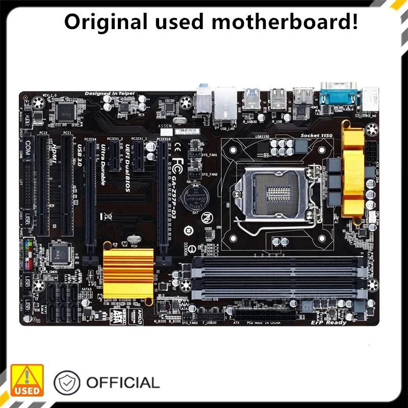 

Оригинальная подержанная материнская плата Z97 LGA 1150 для Core i7 i5 i3 DDR3 SATA3 USB3.0
