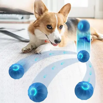 USB Rechargeable Interactive Automatic Moving Dog Ball Toys for Small Medium Dogs