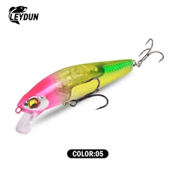 Enhanced Sea Bass Fishing Lures with Flash Blade - 95mm, 21g Minnow Wobblers Tackle (Color - 05)