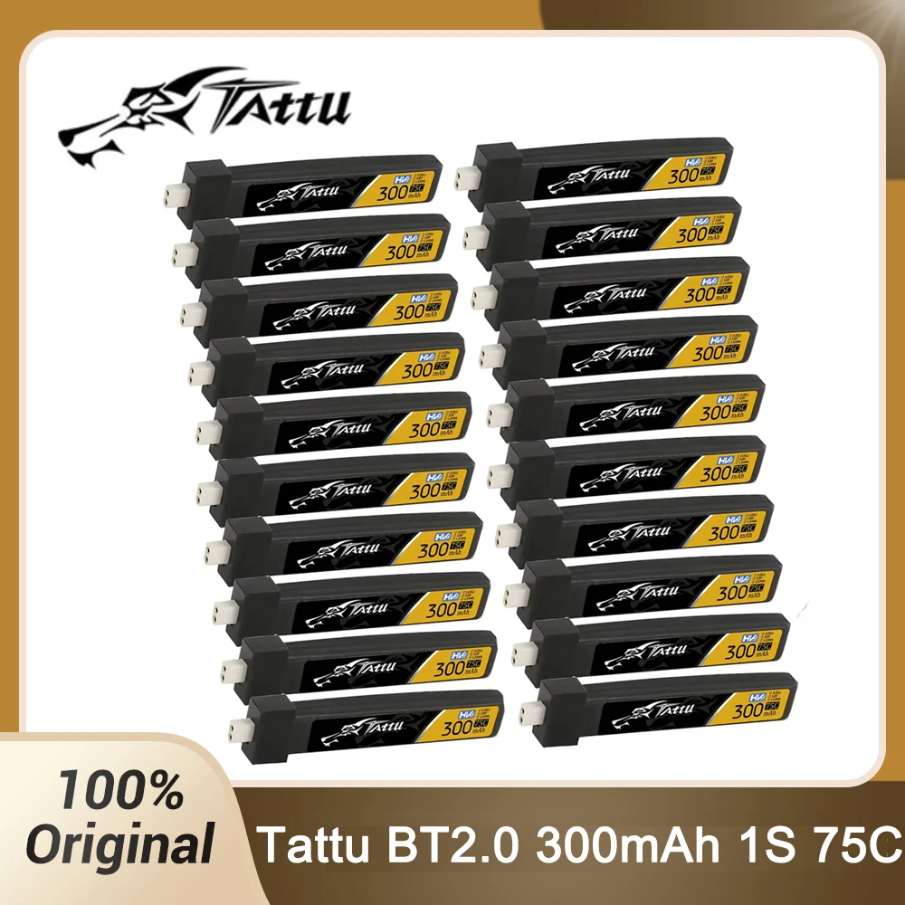 Lot 2-12 Piles Lipo 300mAh 1S pour Drone FPV Micro