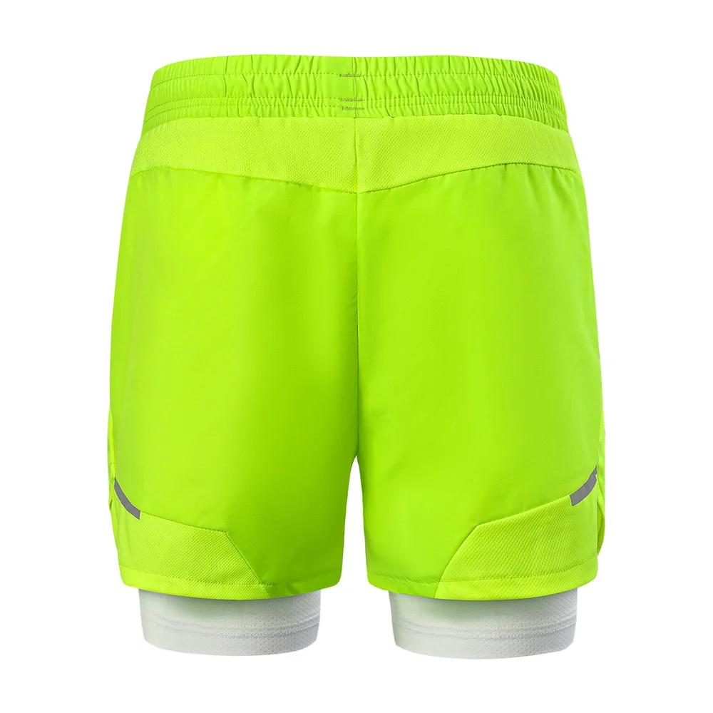 ARSUXEO-Short de course 2 en 1 pour homme, vêtement de sport, de gym, de crossfit, de fitness, de jogging, d'entraînement, B210