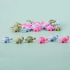 LOFCA 24Pcs food grade mini silicone dinosaur beads Cute cartoon Rodent BPA-Free Teething necklace Care DIY jewelry toys 1