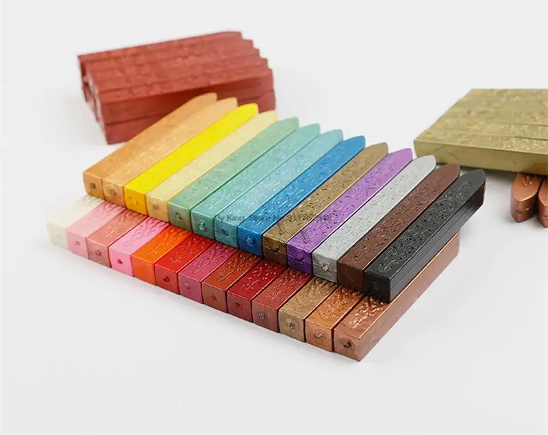 24 Colors Flower Seal Wax DIY Card Invitations Envelope Retro Wax Seal Stamp Wax Seal Magic Arrow Pattern Wax Stick With Wick