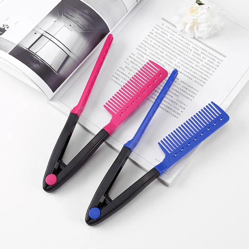 

Anti-static Hair Straightener Comb Haircut V Type Hair Comb Clip DIY Styling Tools Hairdressing Brush Comb