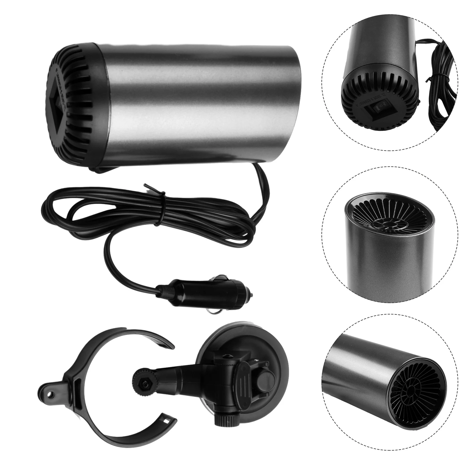 Calefactor de Coche 12V Ventilador de Aire Caliente Universal con  Purificación de Desempañado y Descongelación - ZXXI