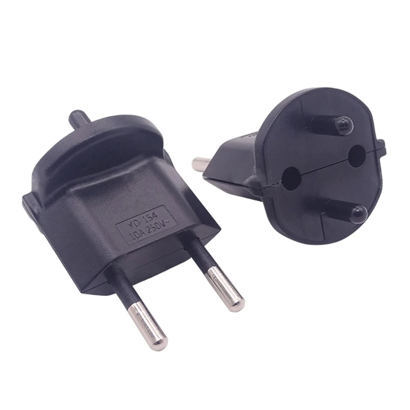 1PC European France Plugs Travel Adapter 3 Pin Plug 16A to 10A 250V Power Plug EU Electrical