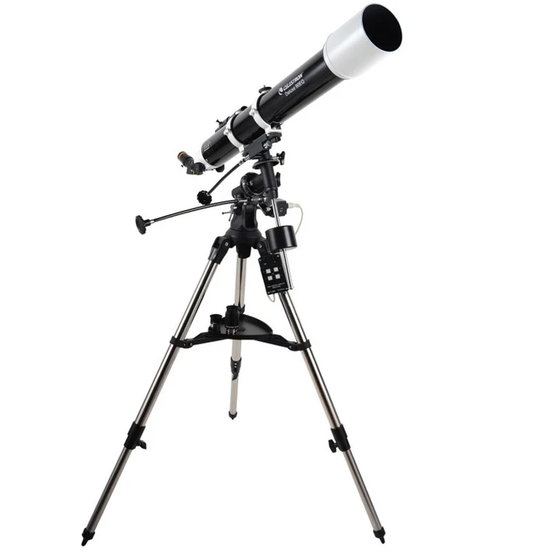 Celestron AstroMaster teleskop astronomi Deluks 90 EQ refraktor