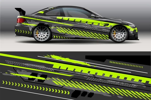 Lightning Cut Car Wrap Decal Graphic Vinyl Vector Design Car Tuning Sticker  Racing High Quality - Car Body Film - AliExpress