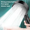 5 Modes Pressure Boost Shower Head Multifunction Adjustable Large Water Nozzle Massage Bathroom Accessory 1