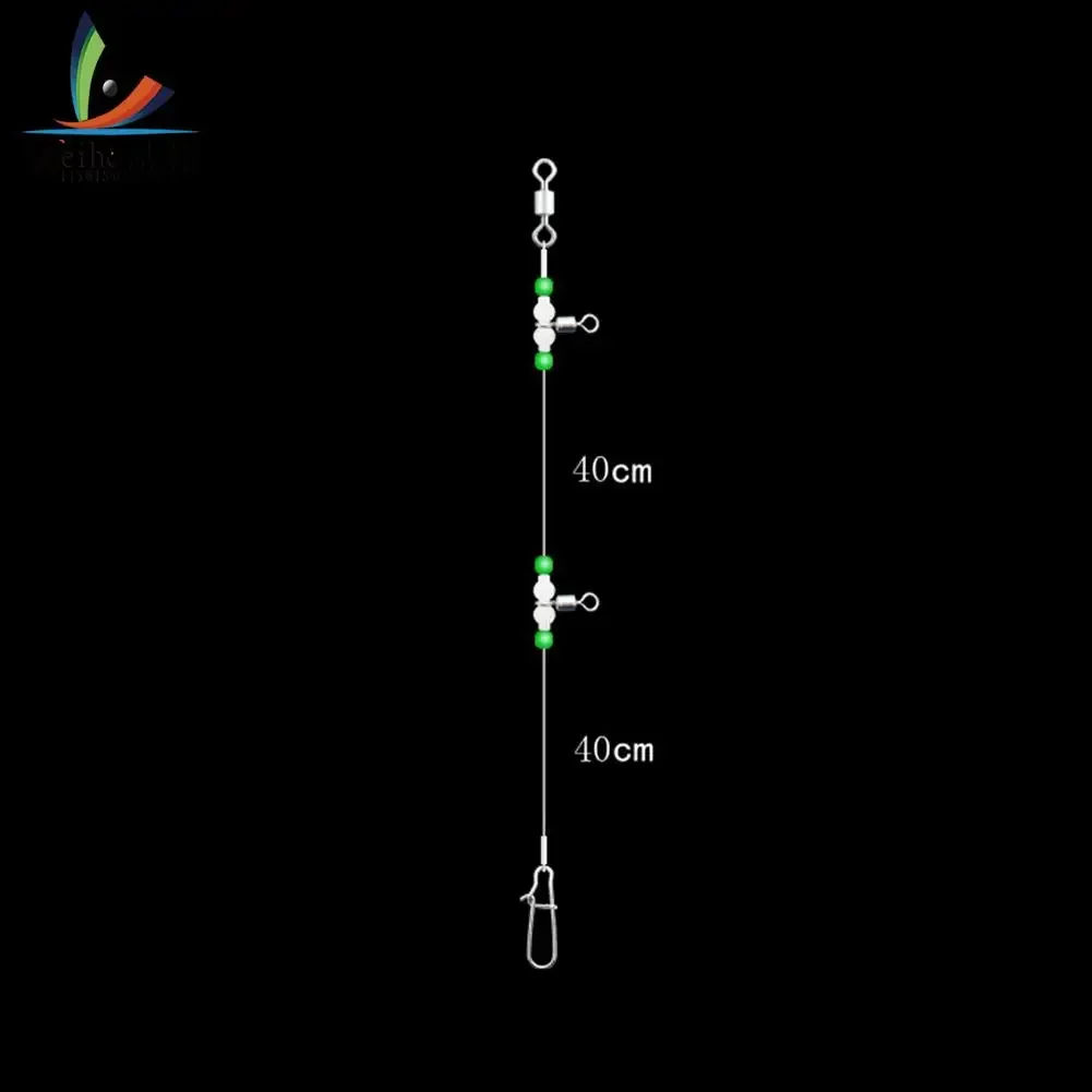 Fishing Tackle Line Swivels Night Luminous Beads Pins Tubes Rolling Connector Fishing Swivels Line Sea Fish Tackle