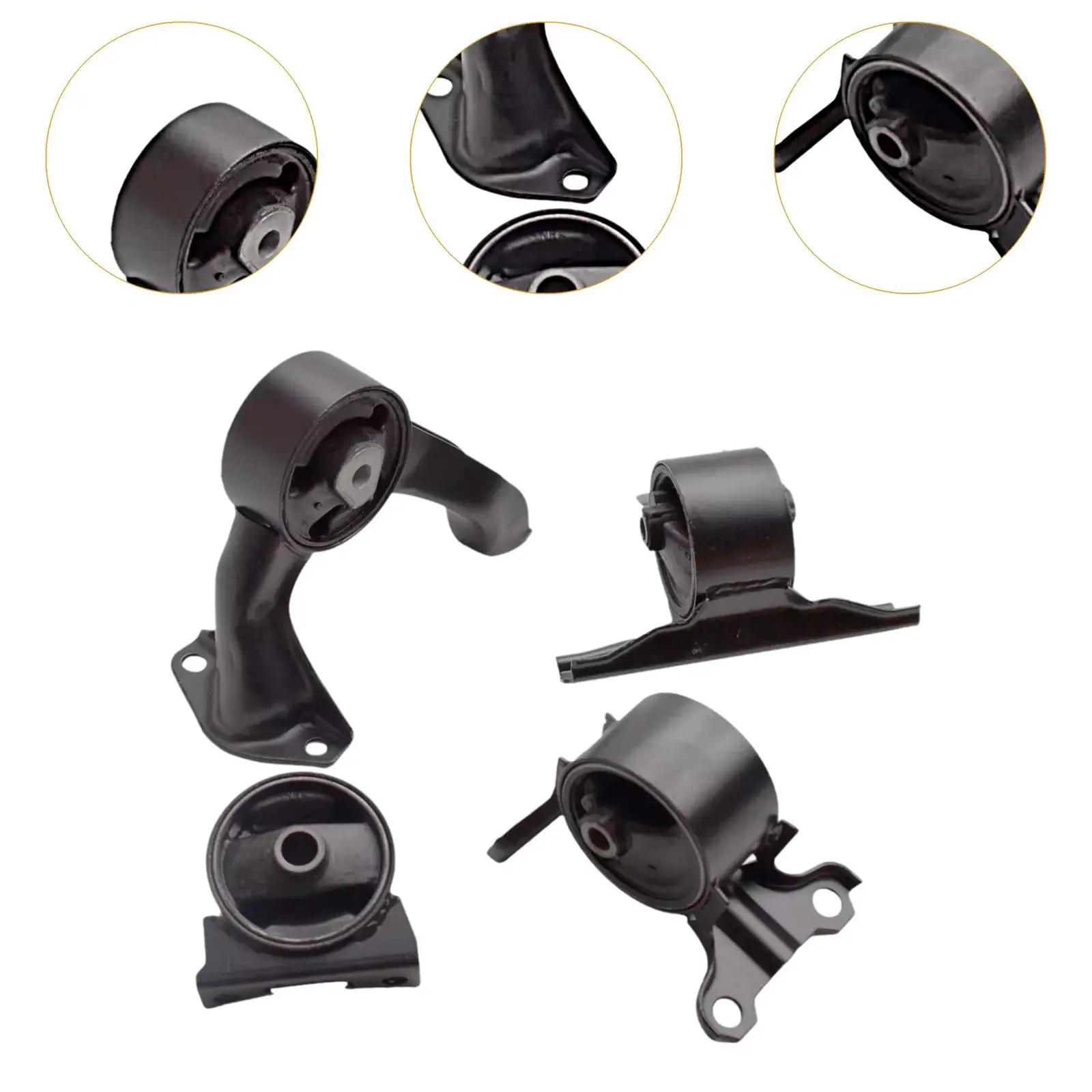 Motor Trans Mount Engine Mounting Kit For Dodge Caliber L4 2.4L 2.0L