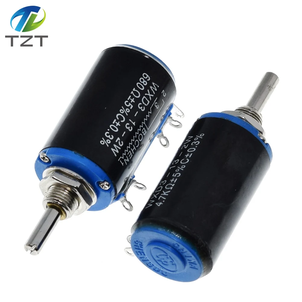 Multiturn Potentiometer WXD3-13-2W 10K 100/220/470/680 ohm 1K 2.2K 4.7K 5.6K 6.8K 47K 100K rotary switch