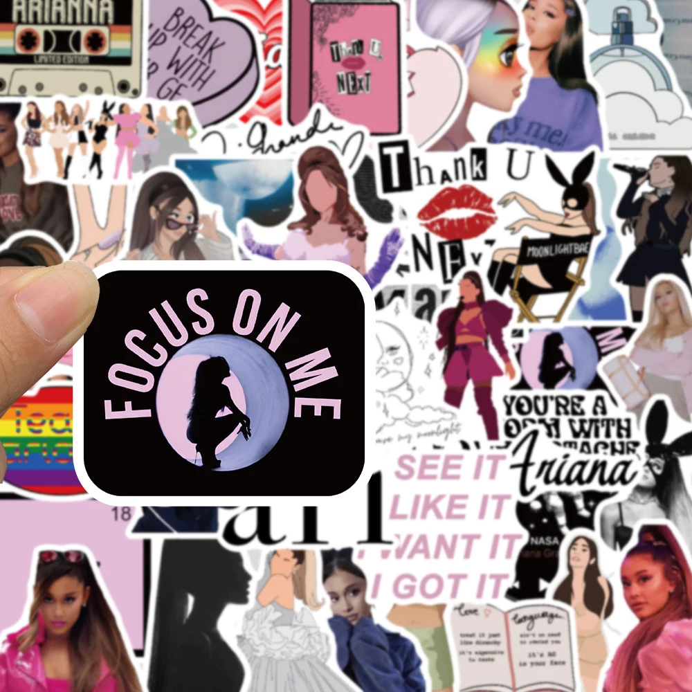 Famous Girls Singer Ariana Grande Stickers for Guitar Luggage Skateboard Bike Waterproof Graffiti Sticker Decal Toys 10/30/50pcs graffiti stickers
