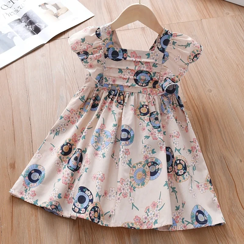 

Toddler Kids Summer Floral Dresses for Girls Casual Sleevless Dress Little Girls Print Tank Dress Children Clothing fits 2-12Y