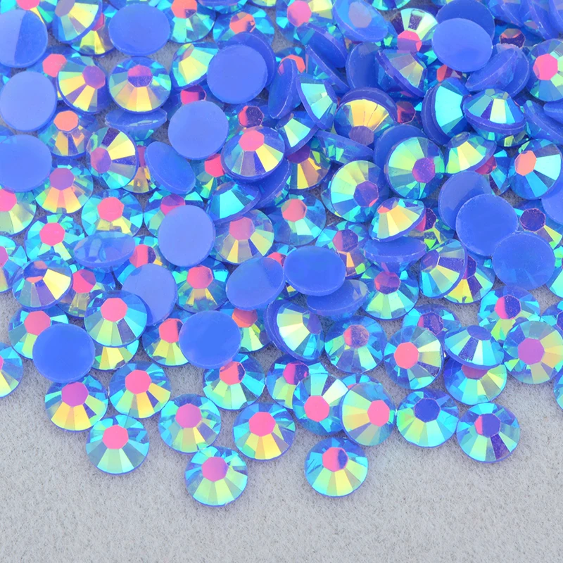 Vibrant Jelly Pink AB Flatback Rhinestones for DIY Nail Art and Crafts