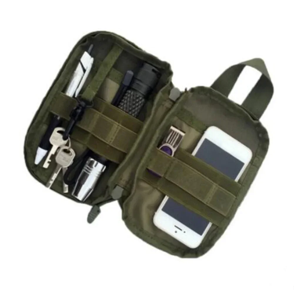 600D Nylon Hunting Bag Outdoor Molle Waist Fanny Pack Phone Pouch Belt Bag EDC Tool Gear Hunting Sundries Bag Gadget Purses 6