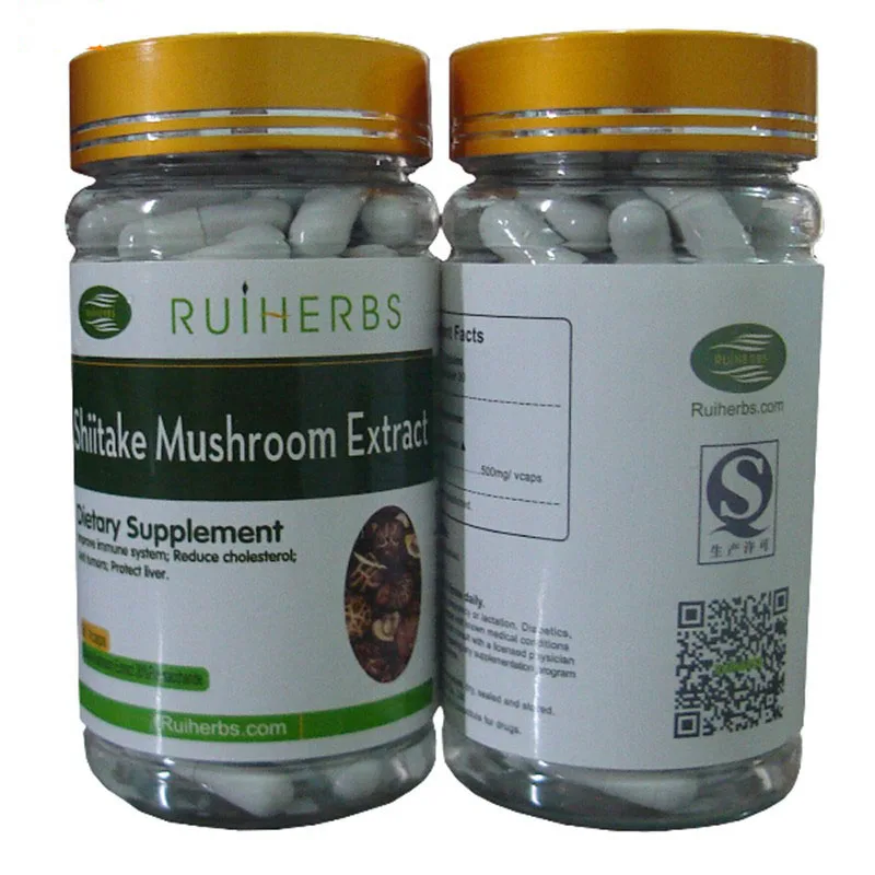 

1Bottle -90PCS, Shiitake Mushroom Extract Lentinus edodes 30% Polysaccharide Capsule