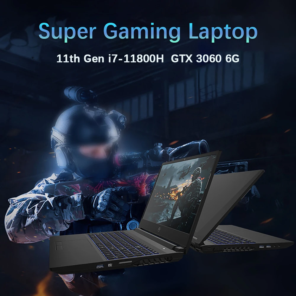 11th Gen Gaming Laptop: Intel Core i7-1165G7, NVIDIA MX450 2GB, 15.6