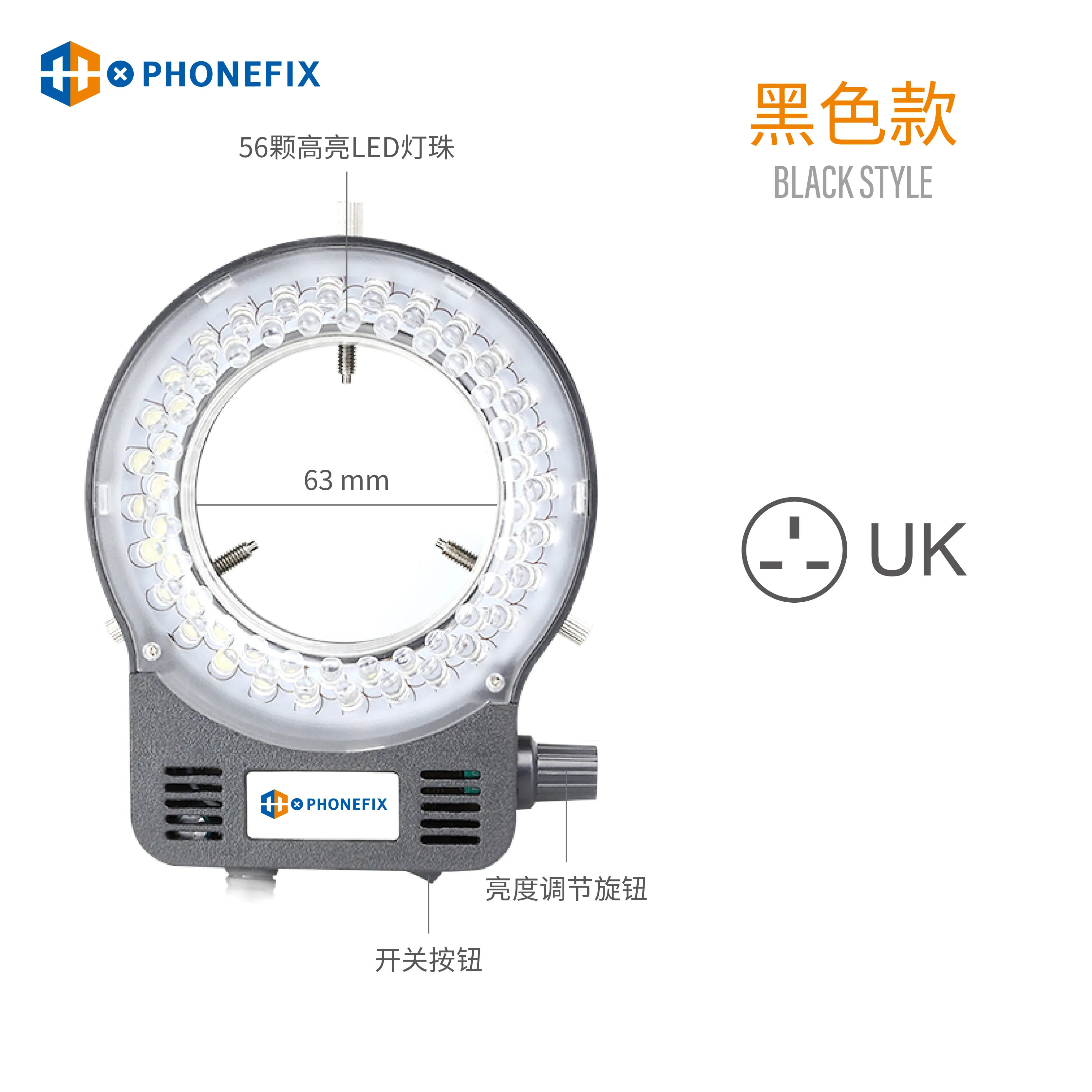 Luce Anulare LED 144 LED Per Microscopi - Illuminazione Regolabile, Alimentazione EU - Foto 11