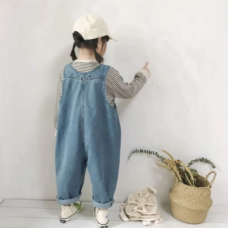 Children overalls pants kids outfits Spring autumn jean kids overalls