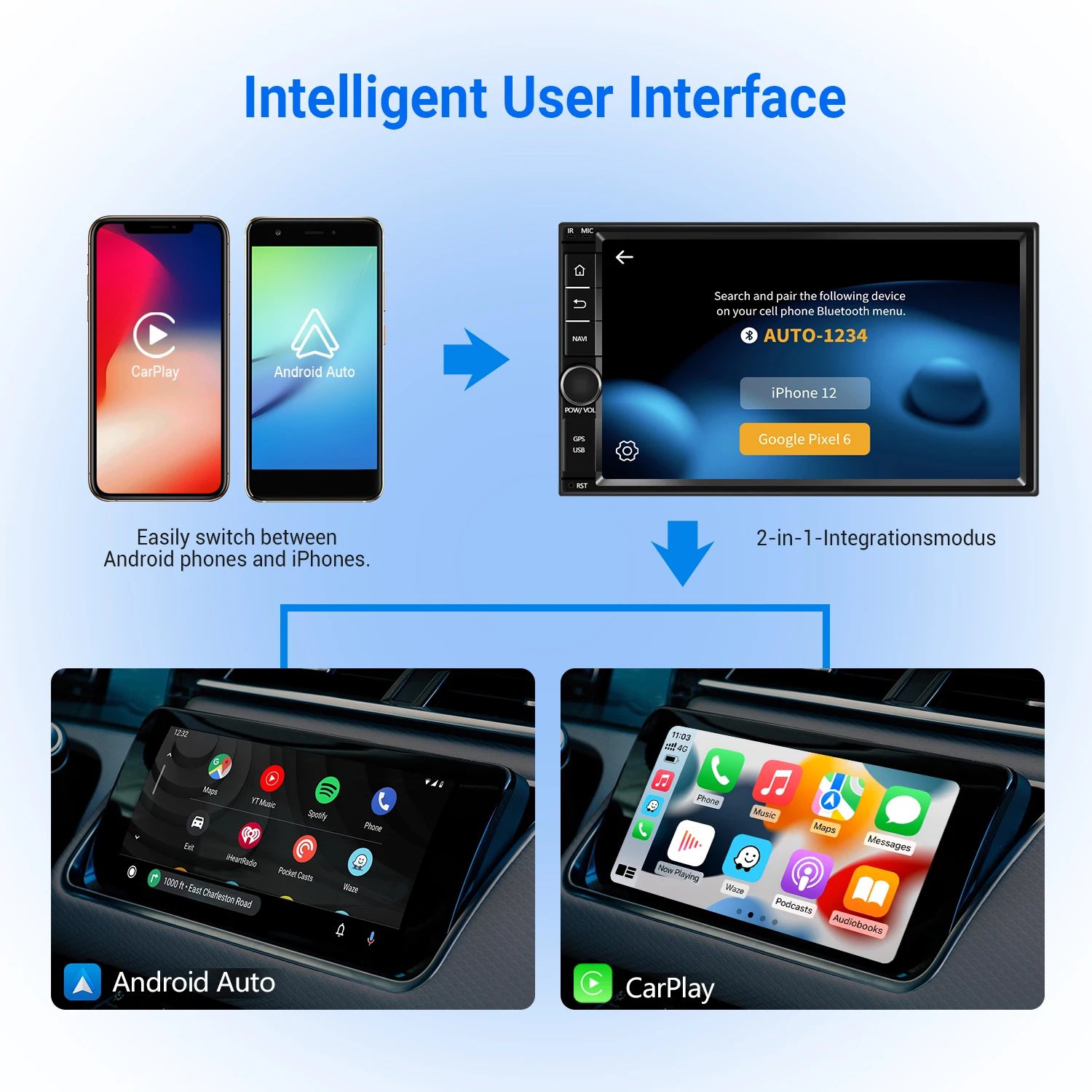 Apple Carplay Wireless Android Auto Adapter Mini Ai Box Inalambrico Car  Play Dongle Para Coche Sans Fil Streaming Player Sem Fio - AliExpress