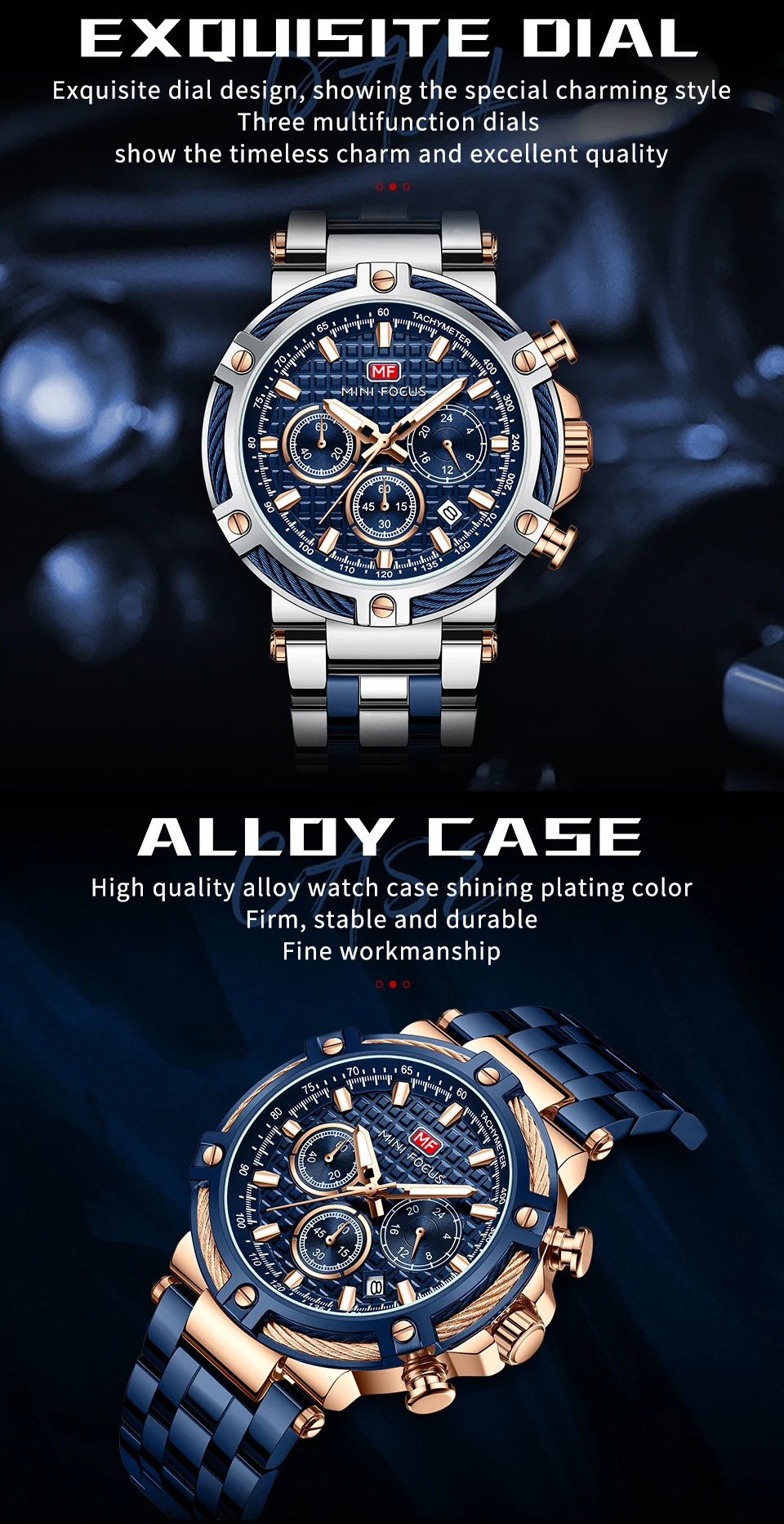 MINI FOCUS Quarzuhr für Herren, wasserdicht_voghion.com