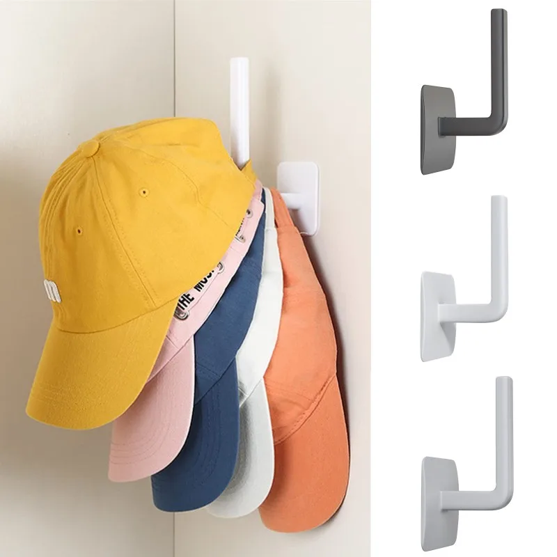 1 Pcs Cap Holder Hat Rack for Baseball Caps Adhesive Hat Hooks for Wall Cap Hanger Storage No Drilling Hat Display Organizer