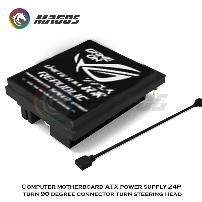 Atx Psu Conector de Transferência com Logotipo Personalizado Faça Você Mesmo Montagem Mod Peças Crença Padrão 5v Argb - Imagem 3