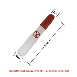 Durable Interactive Squeaky Dog Chew Toy (White Cigar)