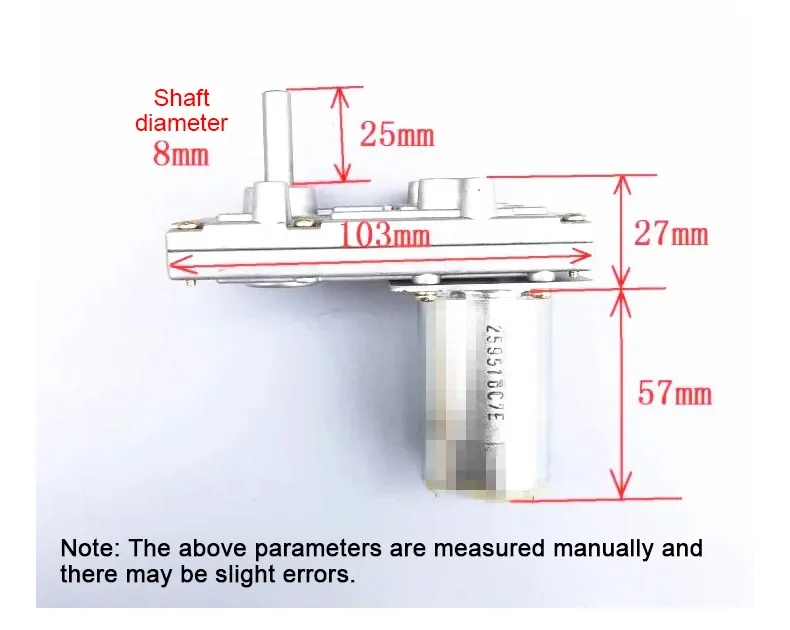 Velocidade DC Motor da Caixa de Engrenagem