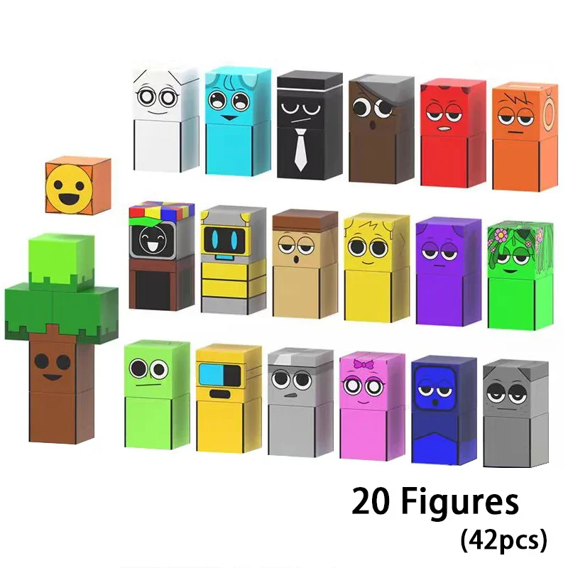 Magnetic Building Blocks Sprunki Magnet Cube Set DIY Mine World Model