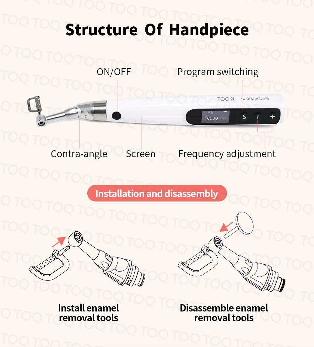 Dental Electric Wireless IPR System Orthodontic Motor Type-C Charging Port Dental Clinic Equipment Tools