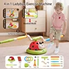 4 Styles Ladybug Machine Ferrule Jump Rocket Launcher Toy Sports Game Outdoor Grasping Movement Ability Developing Educational