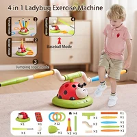 4 Styles Ladybug Machine Ferrule Jump Rocket Launcher Toy Sports Game Outdoor Grasping Movement Ability Developing Educational