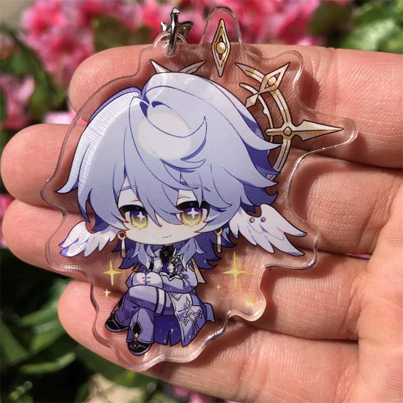 Anime cosplay props anime cosplay accessories Honkai: Star Rail Acheron Firefly Robin Aventurine Misha Sunday Keychain Anime Game Accessories Backpack Pendant Prop Badge